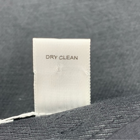 Size 10 Petite Ann Taylor LOFT Black Linen Blend Pencil Skirt Lined Belted - Picture 6 of 6